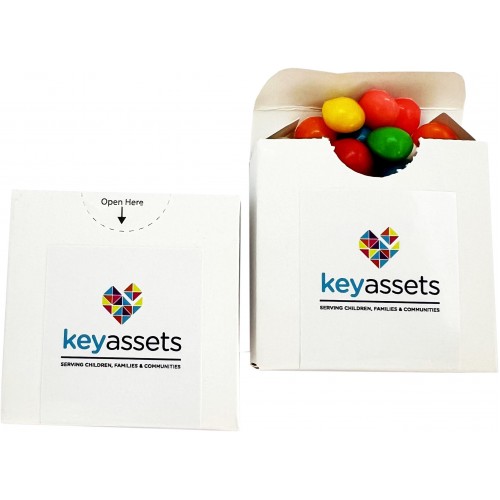 Flip Lid Cardboard Box with Chewy Fruit 50g